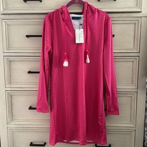 Cabana Life ‘Coral Tide’ Hooded Coverup NWT!
